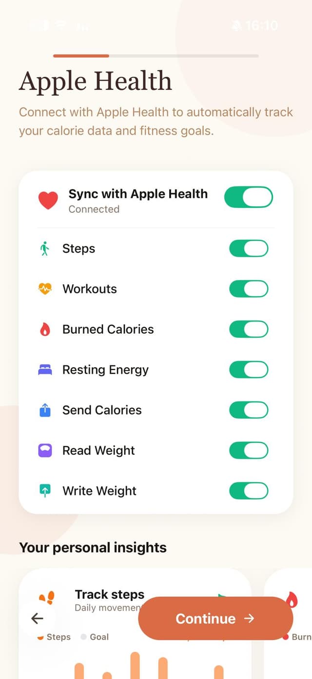 Apple Health integration